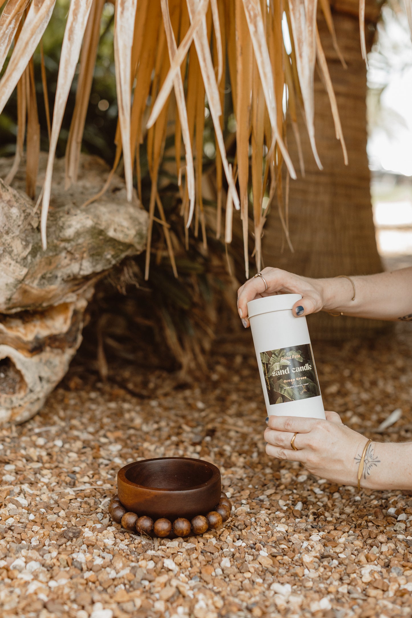 Saint Pete Sand Candle
