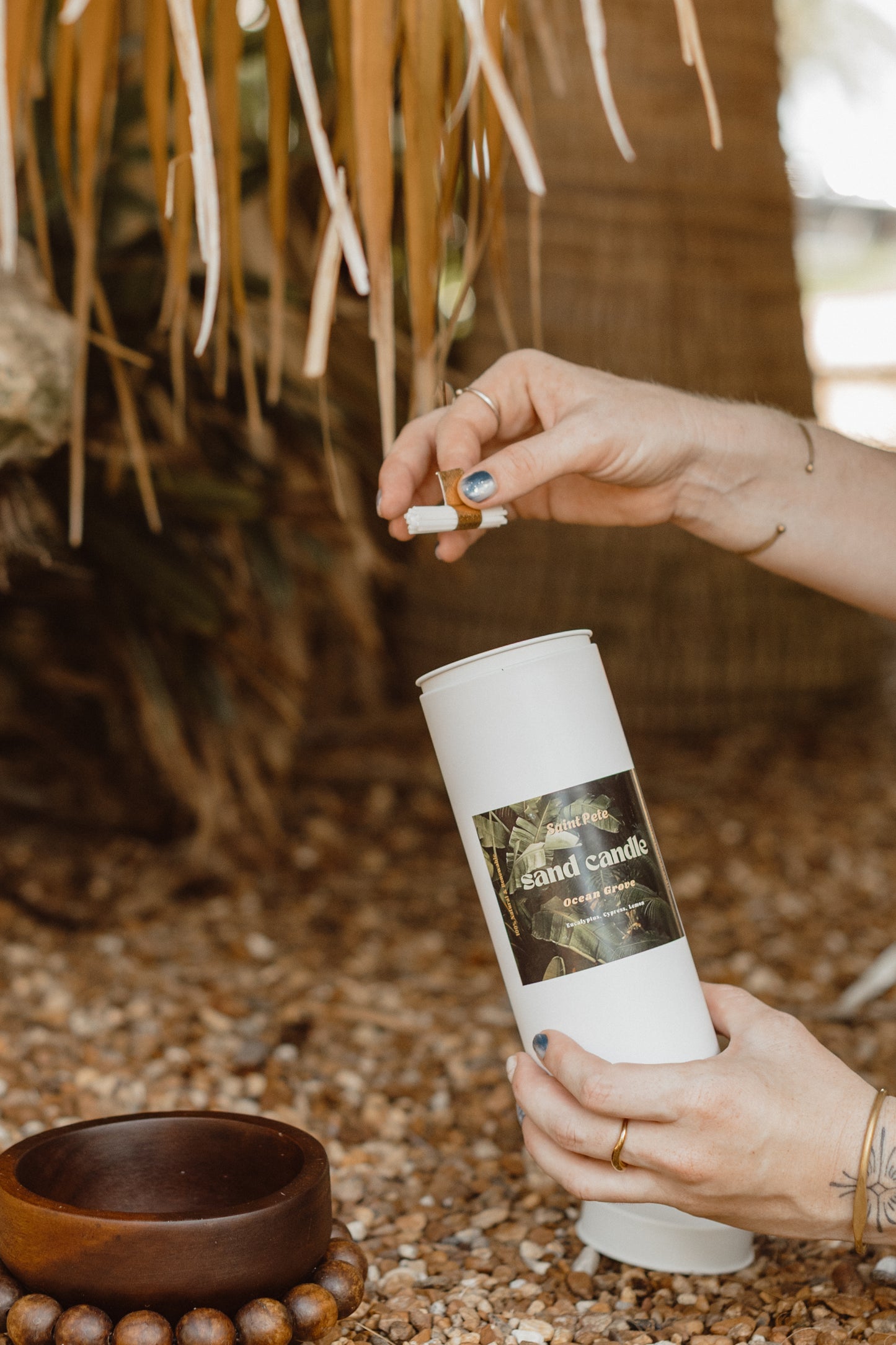 Saint Pete Sand Candle