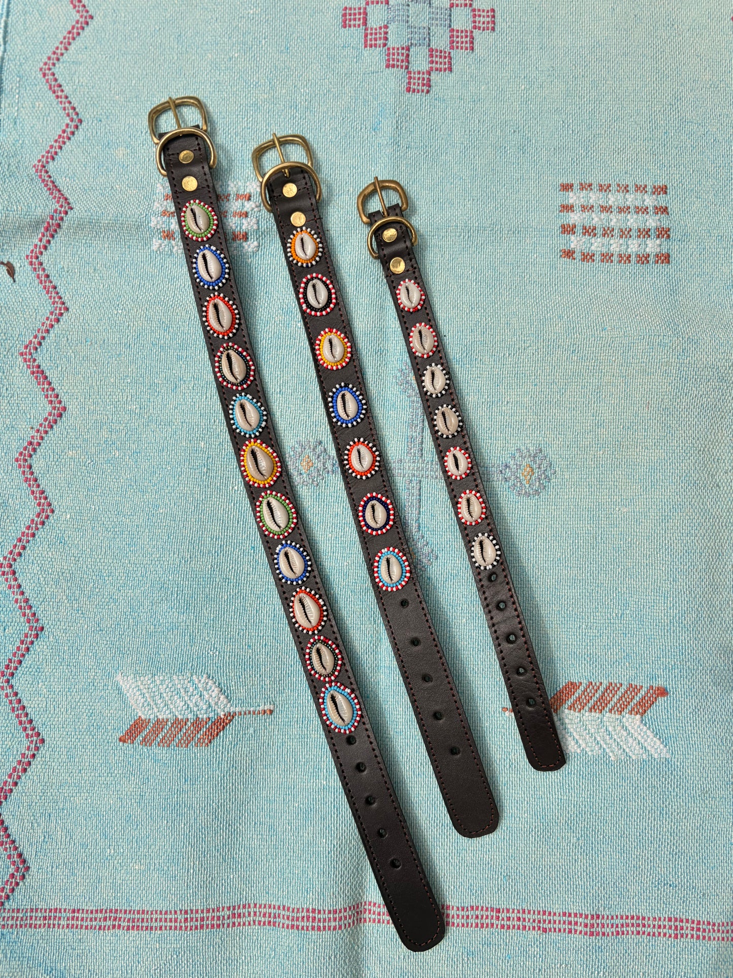 Cowrie Beaded Handcrafted Dog Collar